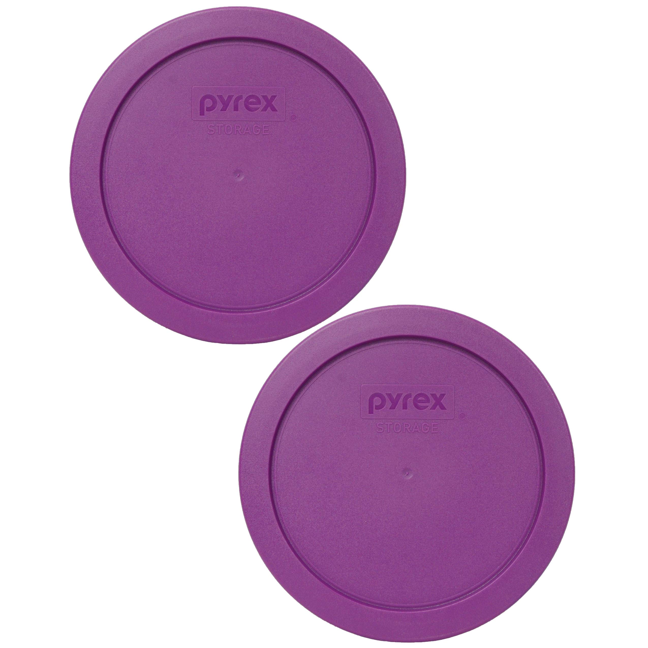 Foto 2 pulgar | Tapa De Almacenamiento De Alimentos Pyrex 7201-pc  4 Tazas  Color Morado Cardo  X2 - Venta Internacional.