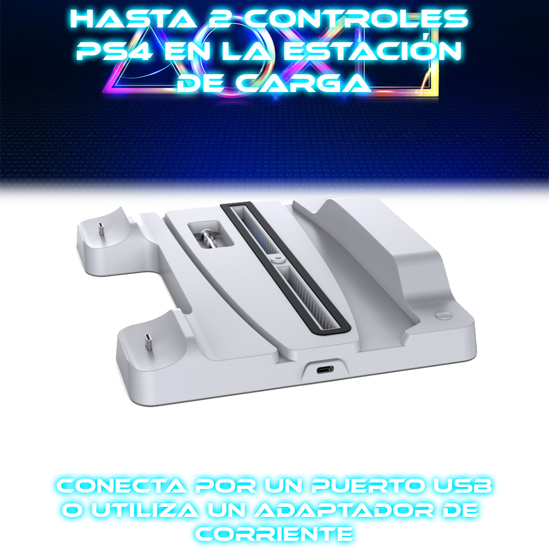 Foto 6 pulgar | Estación De Carga Multifuncional De Enfriamiento Doble Compatible Con Playstation 5