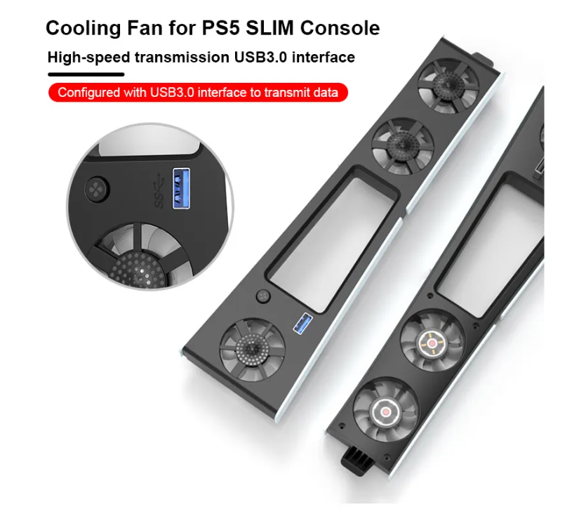 Foto 3 pulgar | Ventilador De Enfriamiento Compatible Con Consola Ps5 Slim