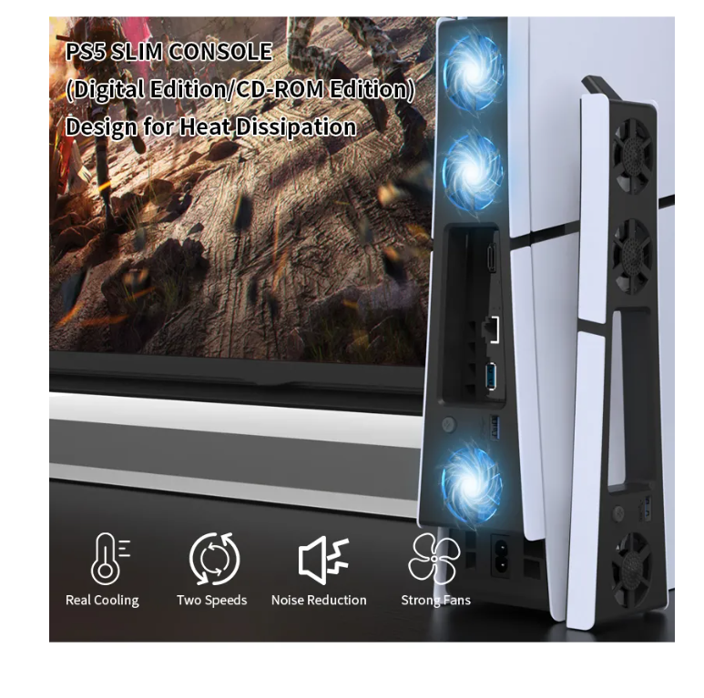 Foto 5 | Ventilador De Enfriamiento Compatible Con Consola Ps5 Slim