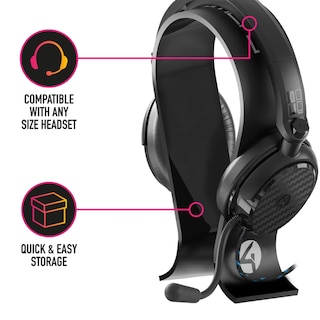 Foto 4 | Base Para Audífonos Gamer 4gamers - Negro: Compatible Con Ps4/ps5/xbox/switch/pc