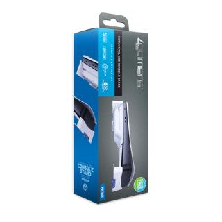 Foto 2 | Soporte Horizontal 4gamers Para Ps5 Slim - Compatible Con Ediciones Disco Y Digital - 4 Puertos Usb - Negro