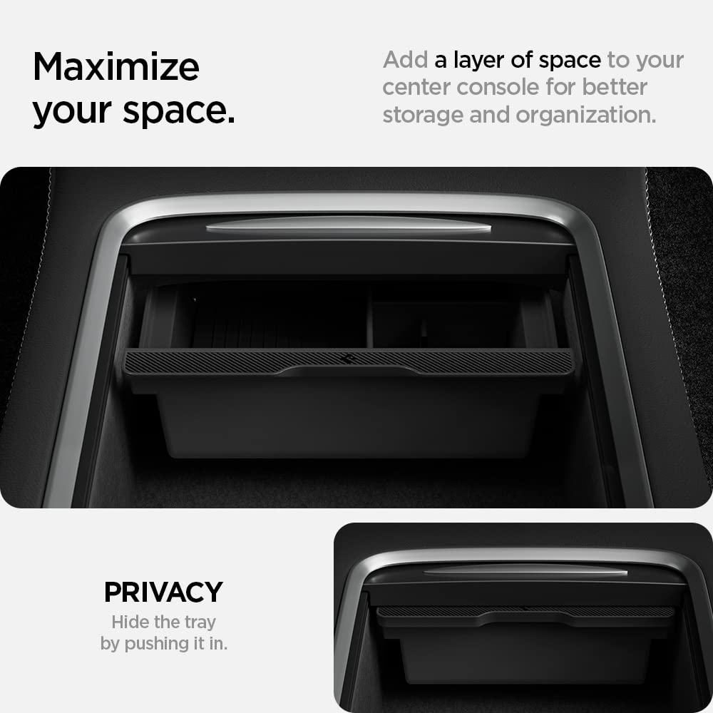 Foto 6 pulgar | Bandeja Organizadora Para Consola Central Spigen Tesla Model 3 E Y - Venta Internacional.