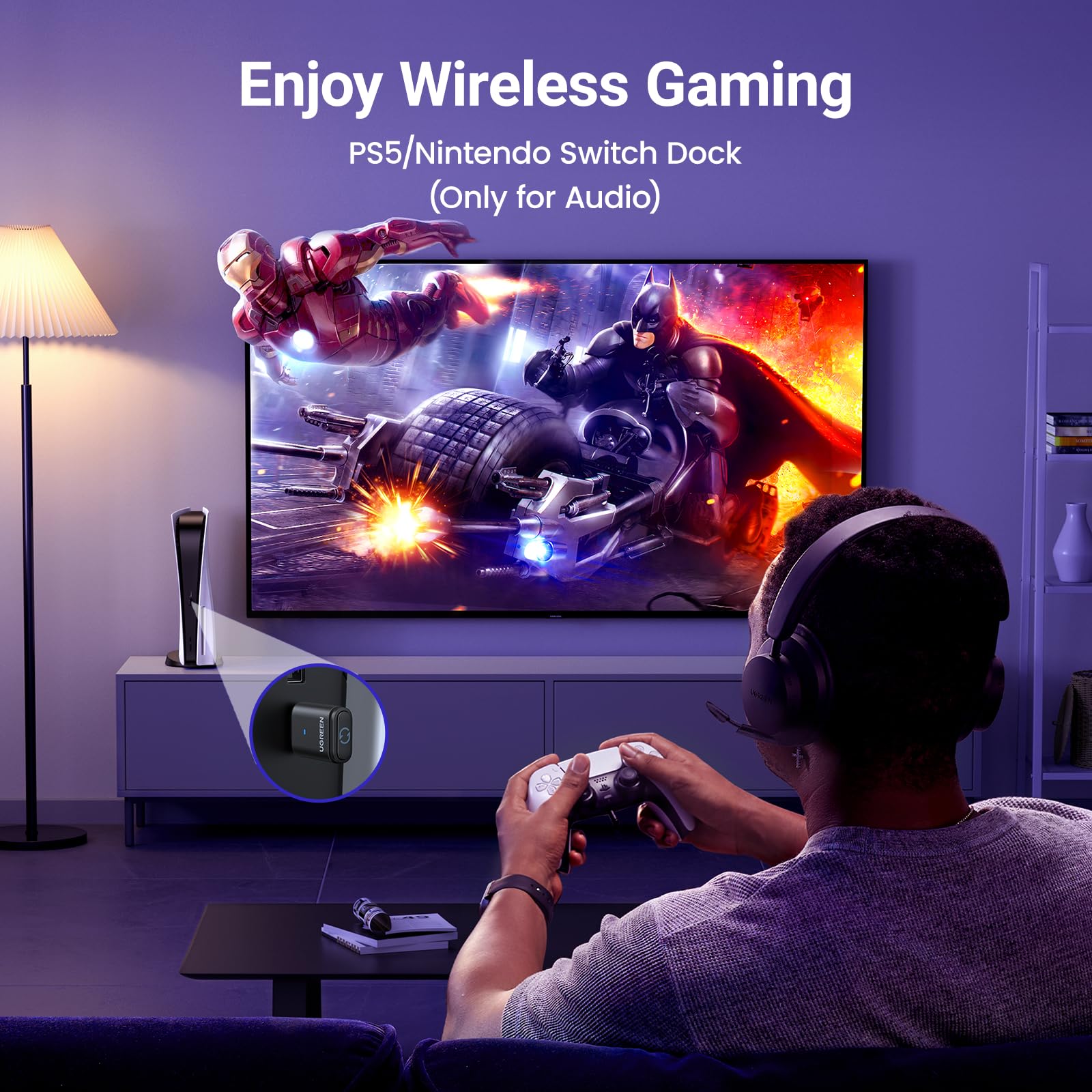 Foto 3 pulgar | Adaptador Bluetooth Ugreen Usb-c Para Ps5 Con Aptx De Baja Latencia - Venta Internacional.