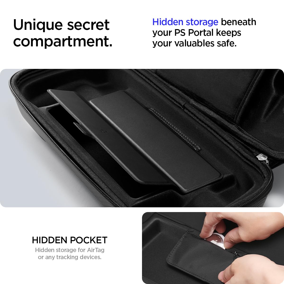 Foto 4 pulgar | Funda De Transporte Spigen Rugged Armor Pro Para Playstation Portal - Venta Internacional.
