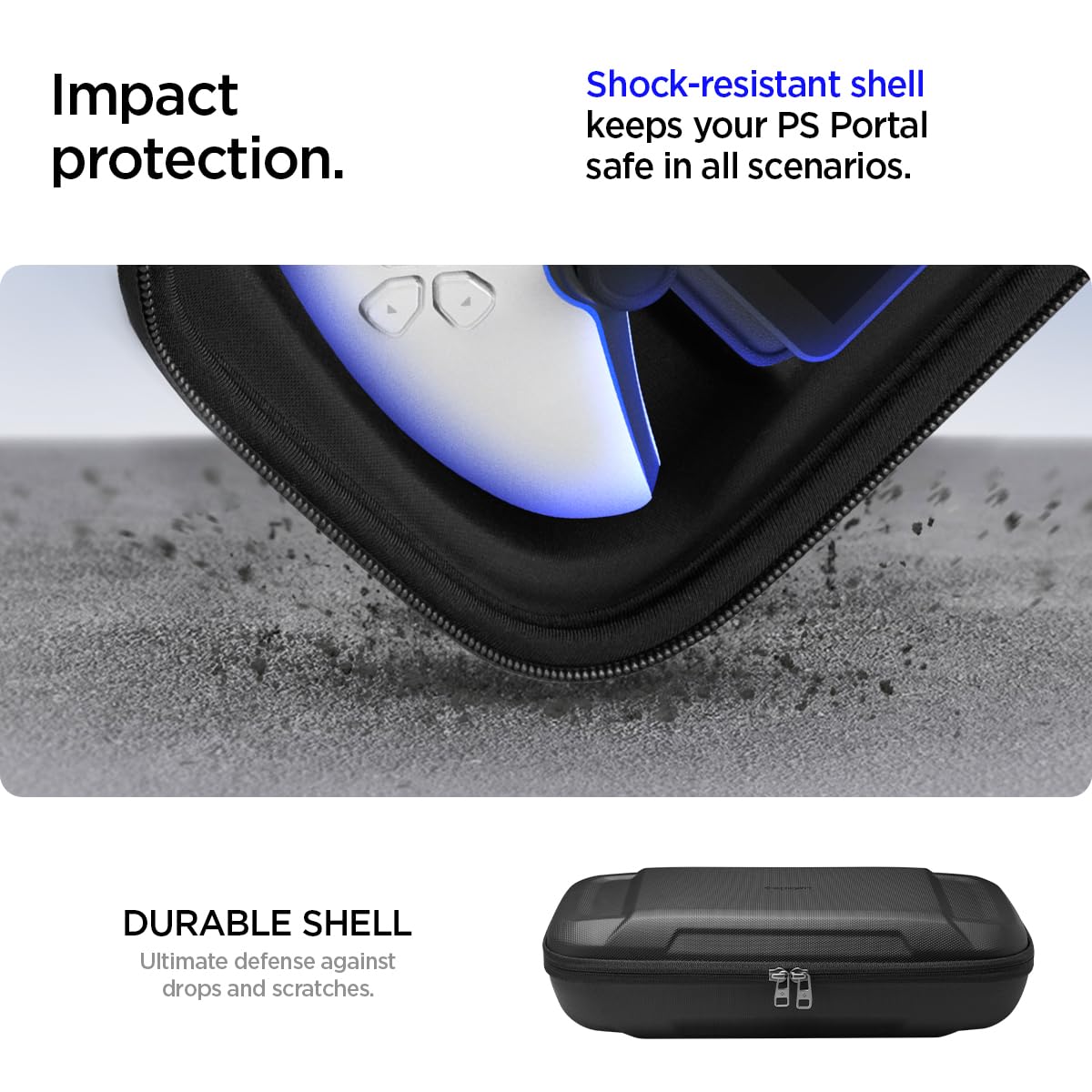 Foto 6 pulgar | Funda De Transporte Spigen Rugged Armor Pro Para Playstation Portal - Venta Internacional.