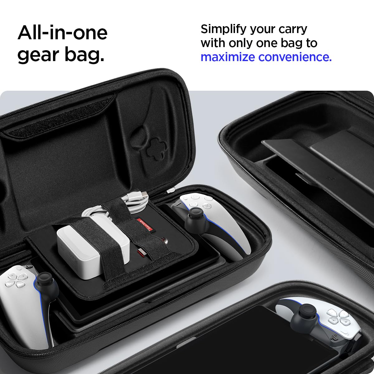 Foto 8 pulgar | Funda De Transporte Spigen Rugged Armor Pro Para Playstation Portal - Venta Internacional.