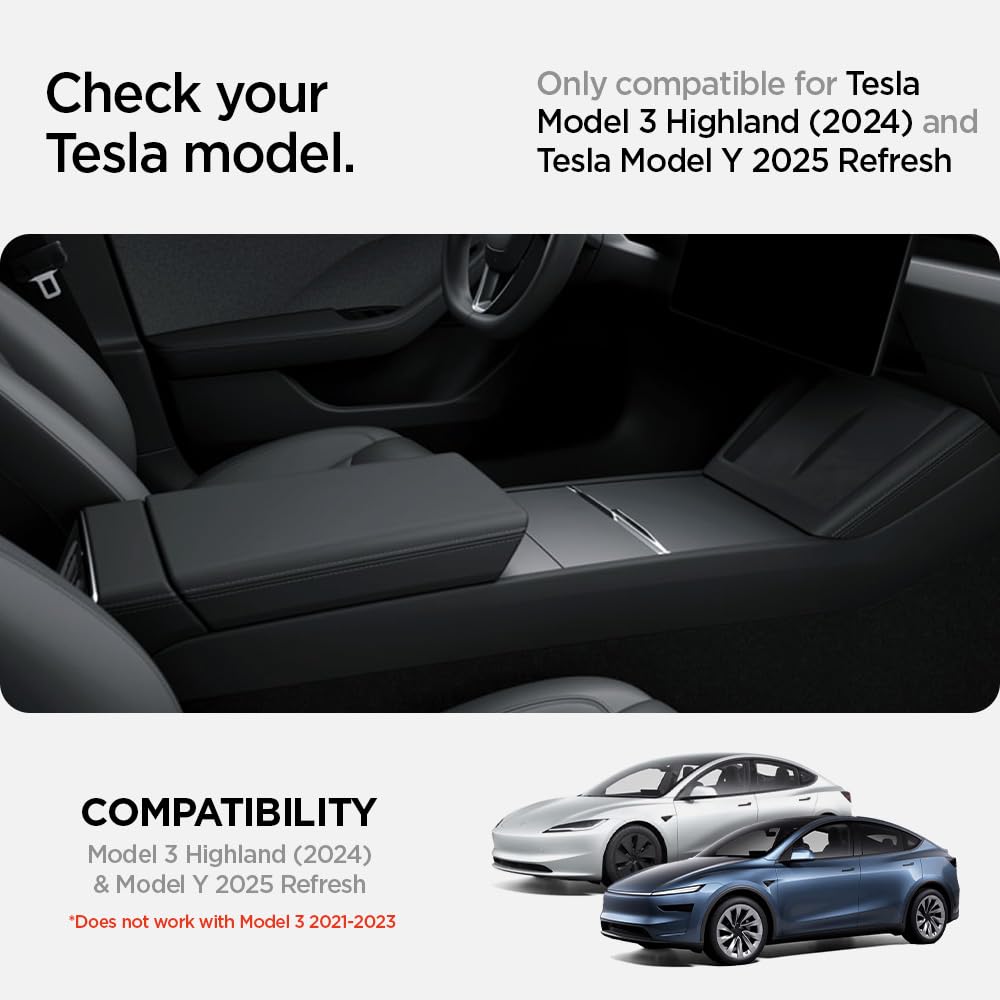 Foto 3 pulgar | Bandeja Organizadora Para Consola Central Spigen Tesla Model Y/3 - Venta Internacional.