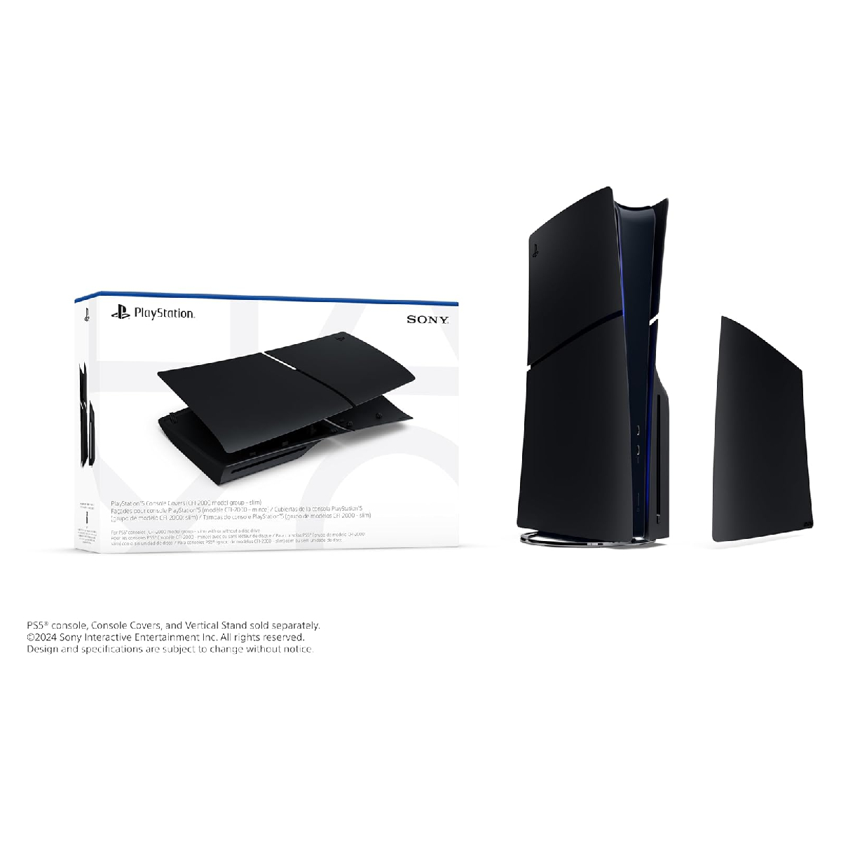 Foto 4 pulgar | Playstation 5 Cubierta De La Consola Slim- Midnight Black