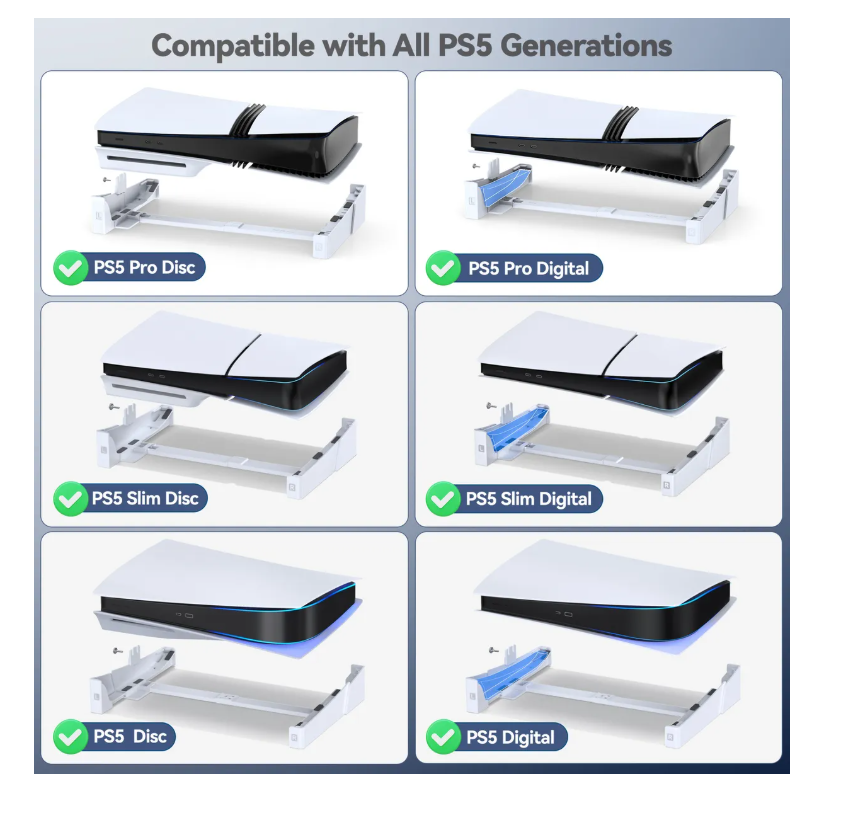 Foto 4 pulgar | Soporte  Horizontal Para Ps5