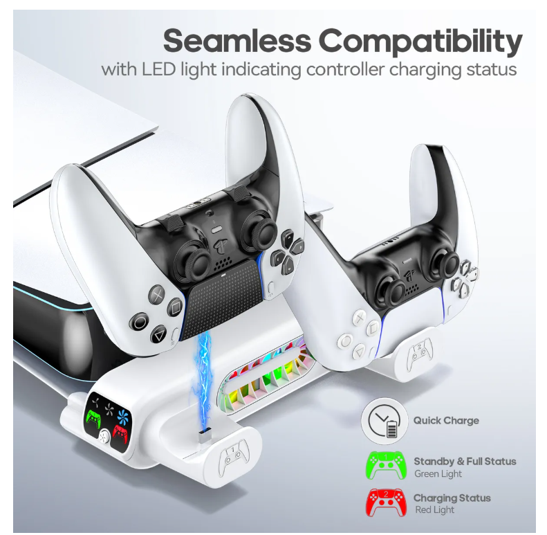 Foto 6 | Soporte Horizontal De Cargador Enfriador Para Ps5 Slim