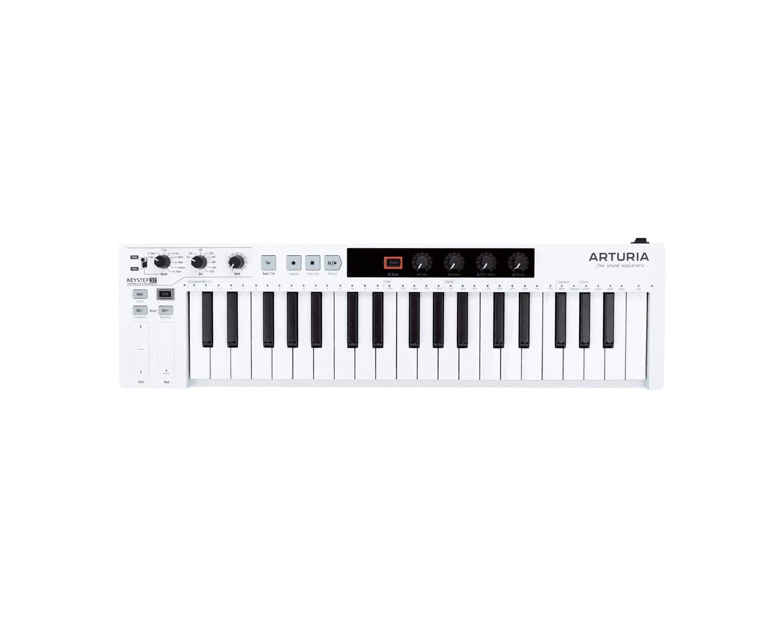 Foto 1 | Controlador Secuenciador Polifónico Midi Arturia Keystep 37 color Blanco