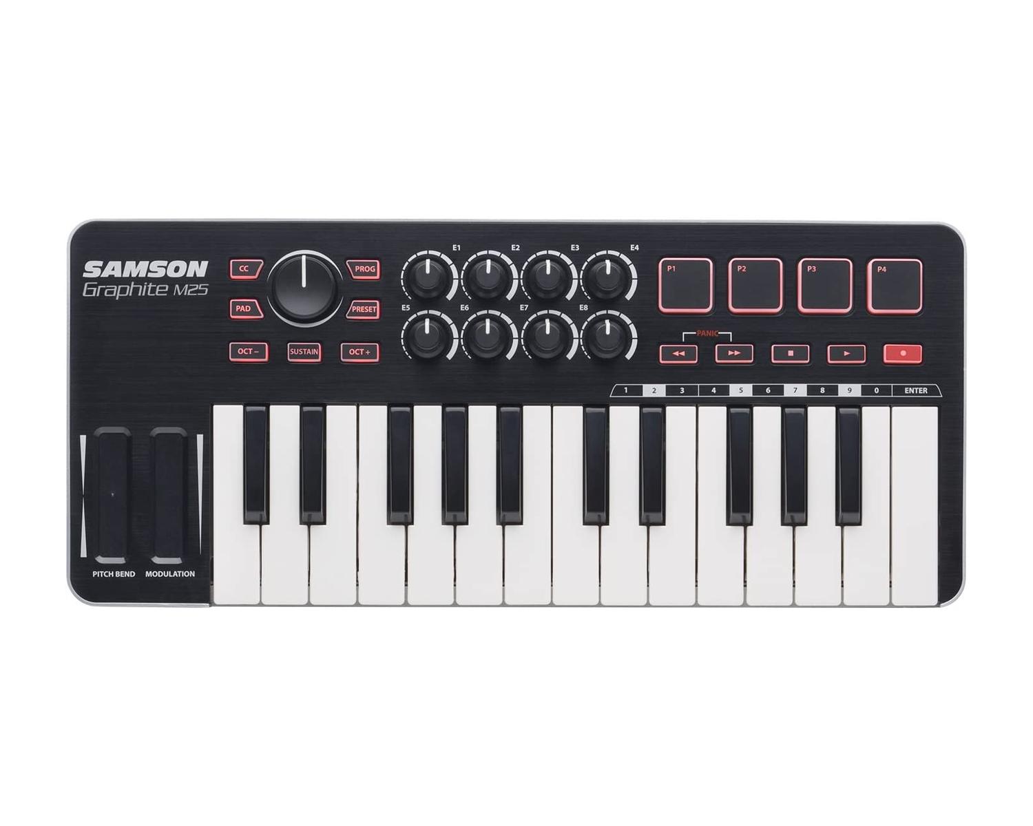 Controlador Usb/midi Samson Sakgrm 25 Teclas