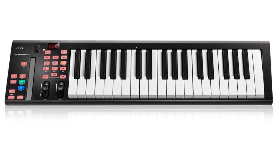 Foto 2 pulgar | Teclado Controlador Icon iKeyBoard 4X color Negro MIDI USB Pro Audio