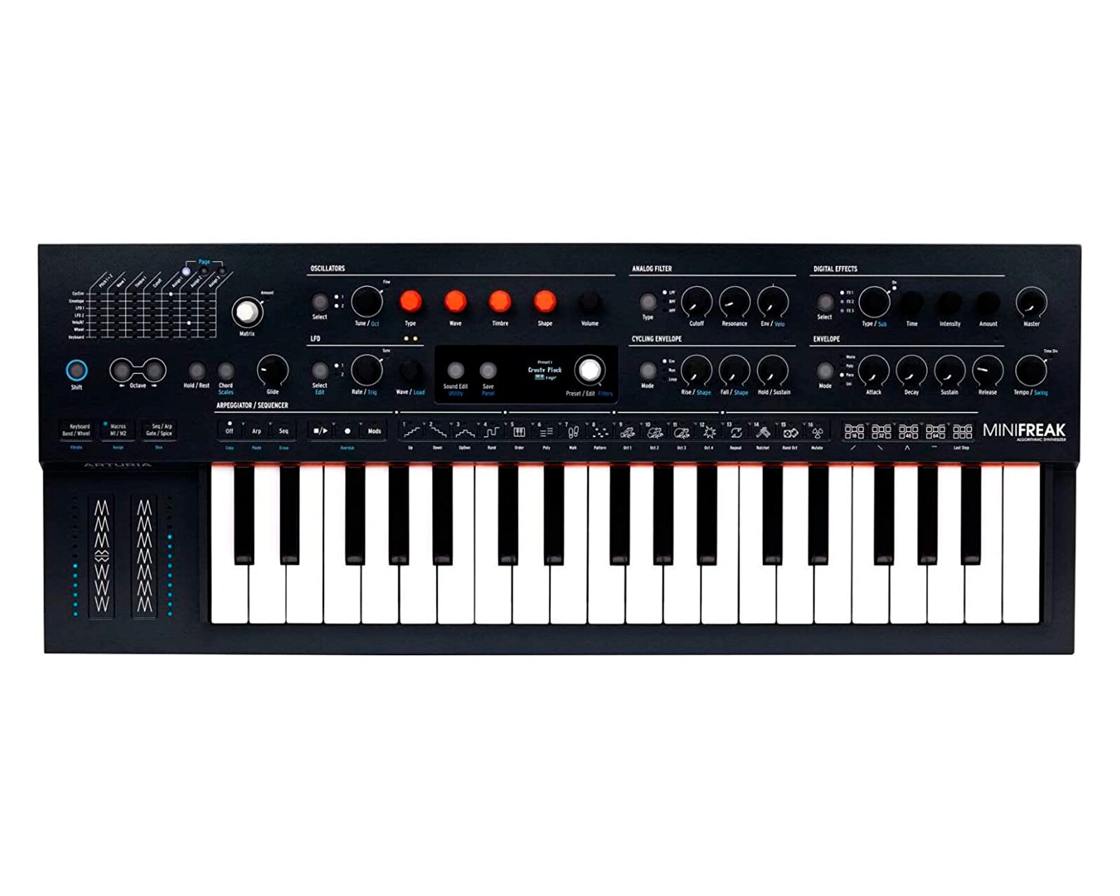 Sintetizador Híbrido Arturia Minifreak Color Negro $27,952
