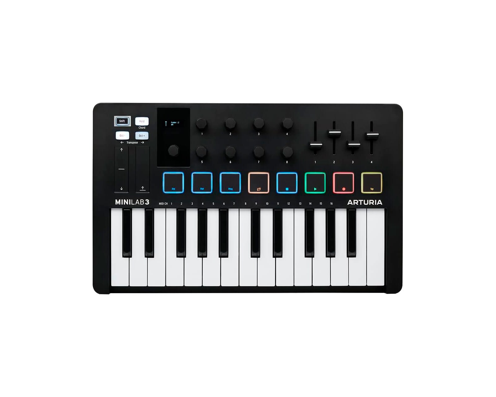 Controlador Arturia Minilab 3 color Negro $2,849