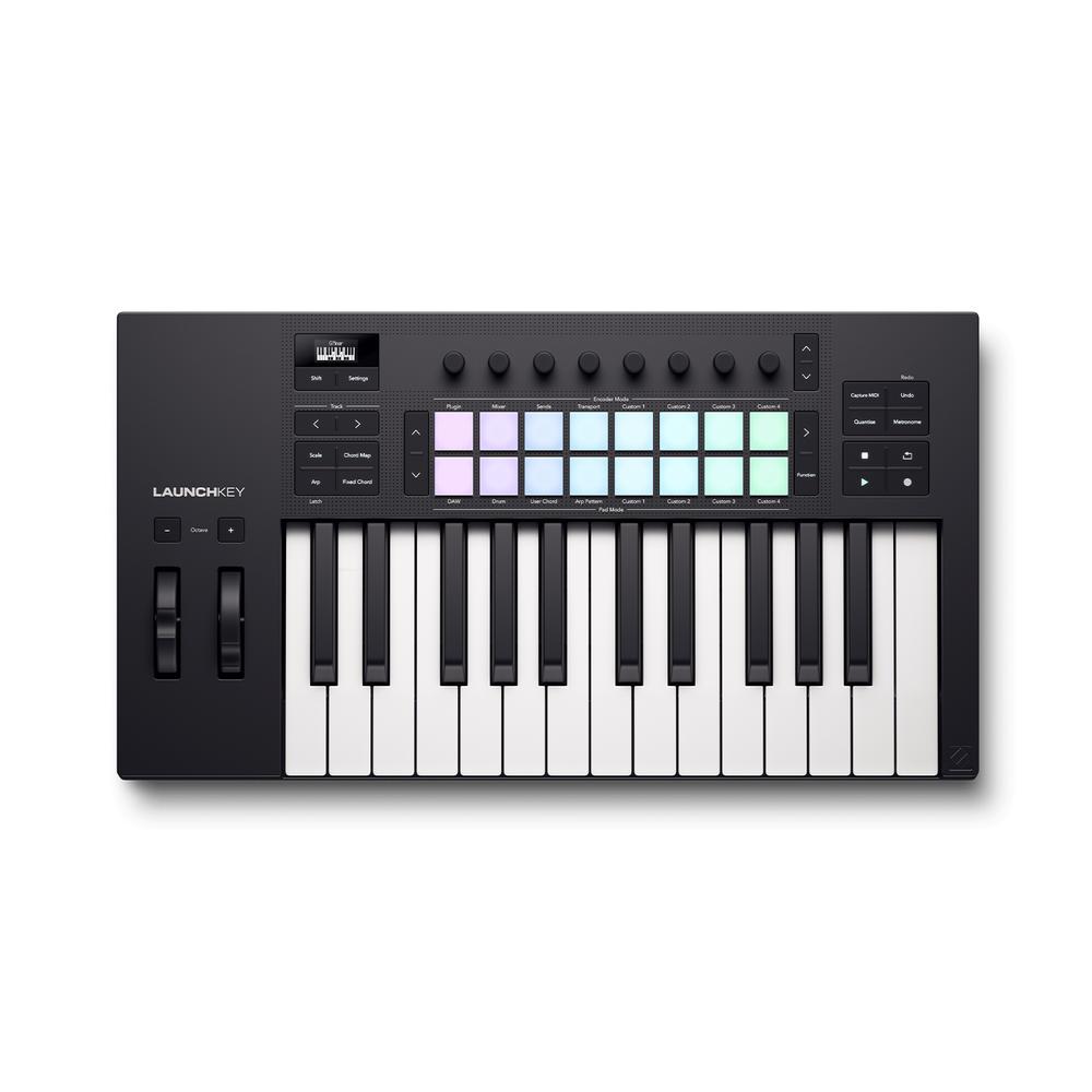 Teclado Controlador MIDI Novation Launchkey 25 Mk4 Negro de 25 Teclas