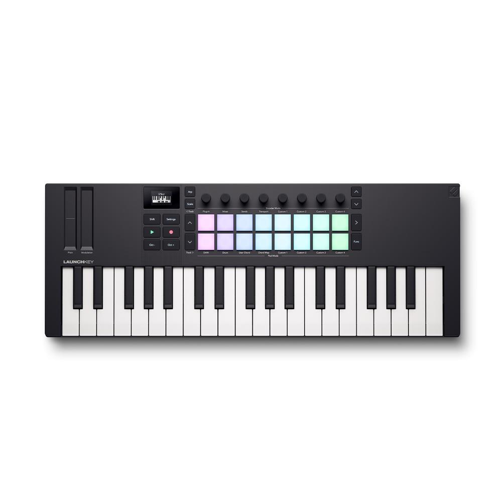 Foto 2 pulgar | Teclado Controlador MIDI Portátil Novation Launchkey Mini Mk4 37 Negro de 37 Mini Teclas