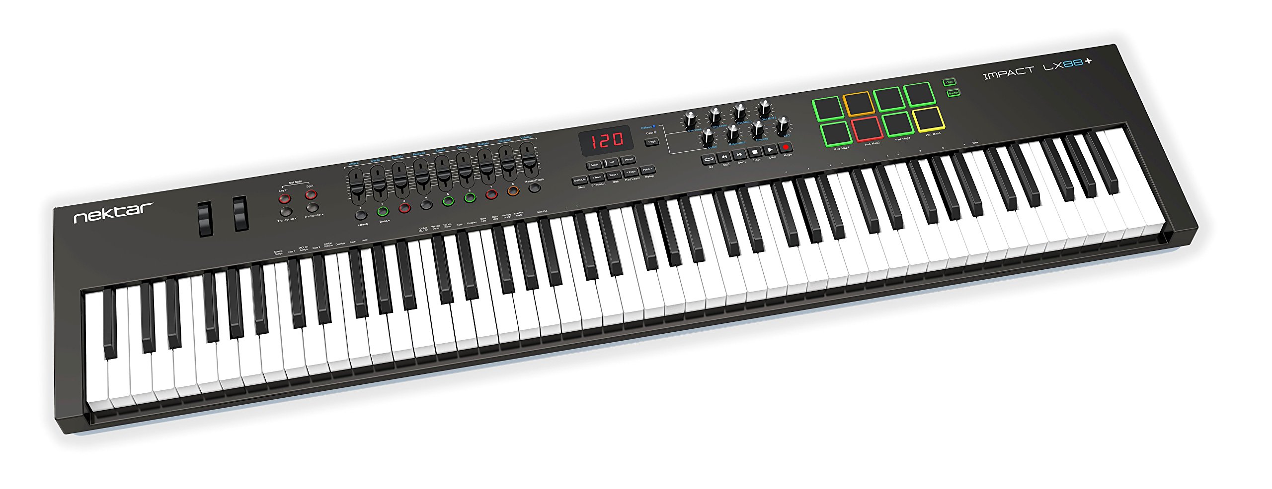 Foto 4 | Controlador De Teclado Midi Nektar Impact Lx88+ Usb De 88 Teclas - Venta Internacional.