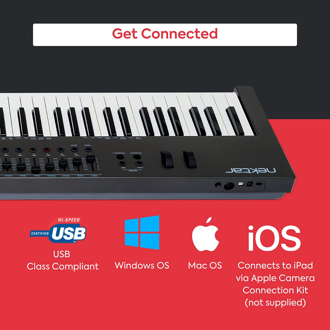 Foto 8 pulgar | Controlador De Teclado Midi Nektar Impact Lx88+ Usb De 88 Teclas - Venta Internacional.