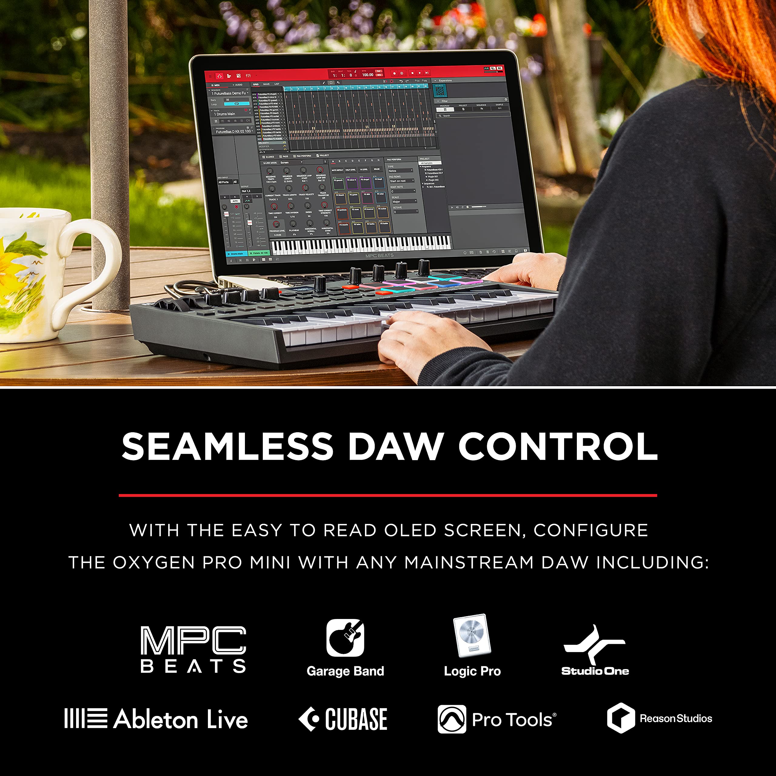 Foto 5 | Controlador De Teclado Midi M-audio Oxygen Pro Mini De 32 Teclas - Venta Internacional.