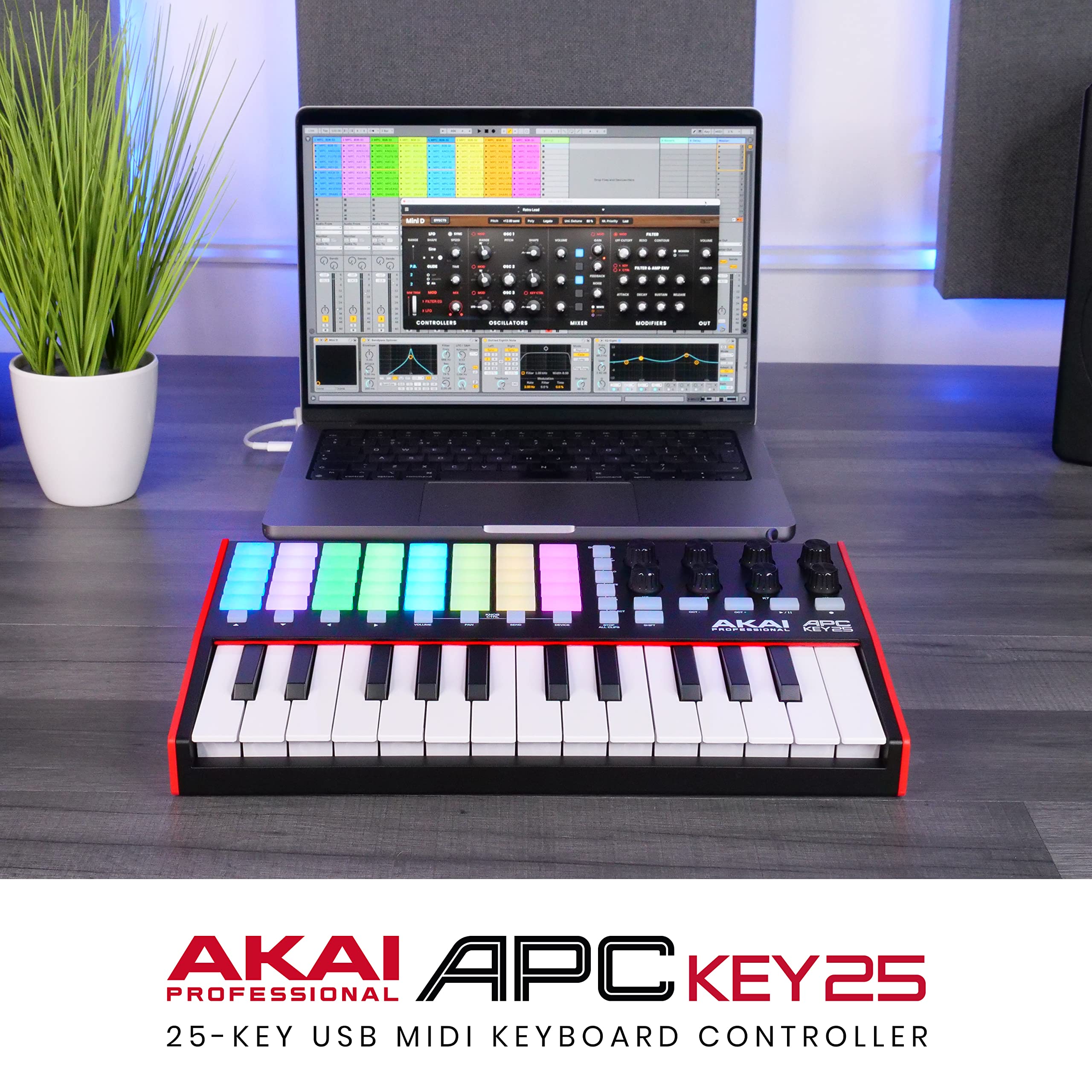 Foto 8 pulgar | Controlador De Teclado Midi Akai Professional Apc Key 25 Mk2 - Venta Internacional.