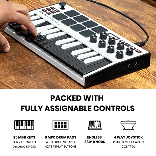 Foto 4 pulgar | Teclado Usb Midi Akai Professional Mpk Mini Mk3 De 25 Teclas - Venta Internacional.