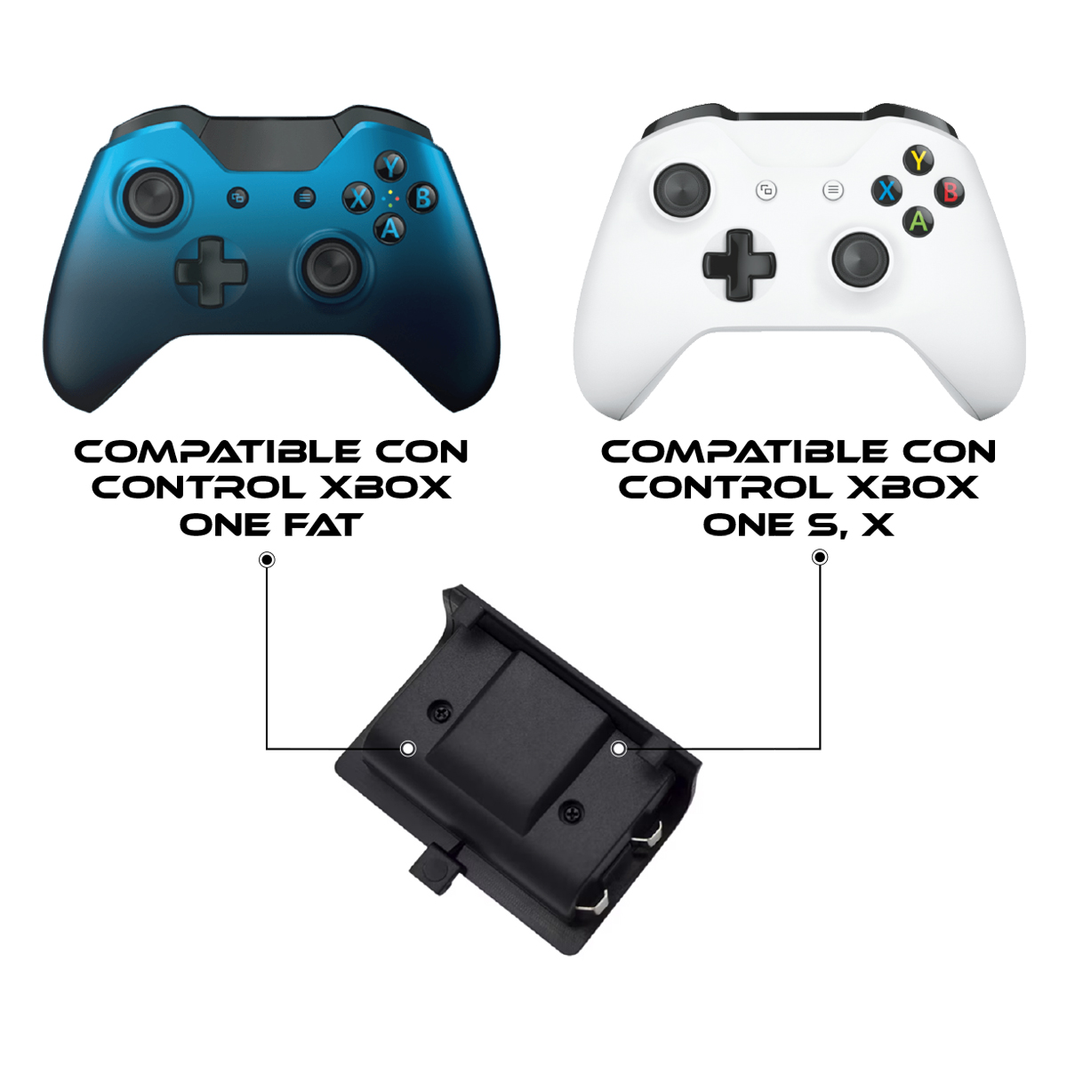 Foto 4 pulgar | Carga Y Juega Batería Y Cable Para Control Xbox One