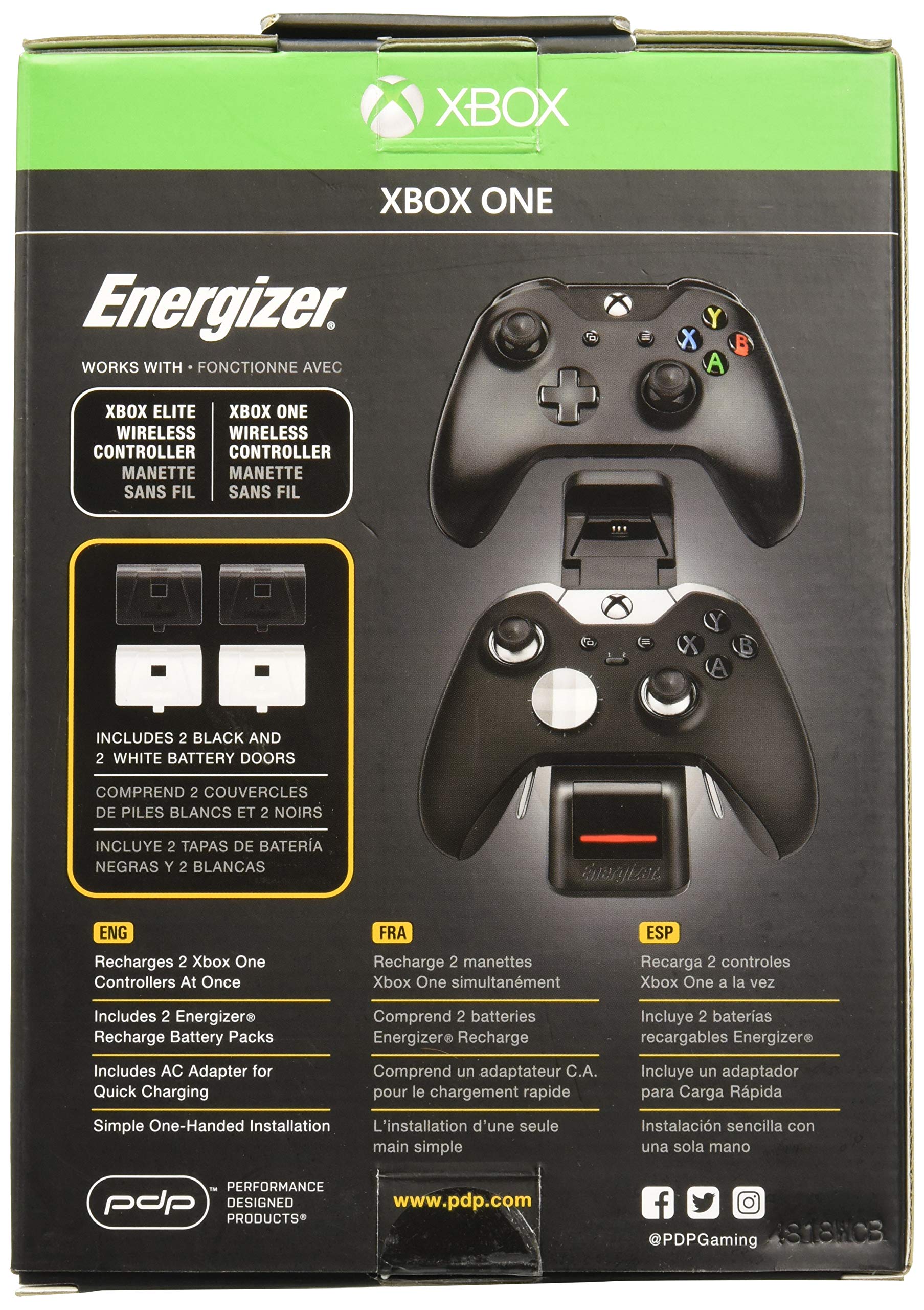 Foto 4 pulgar | Sistema de Carga PDP Gaming Energizer Dual para Xbox One - Venta Internacional