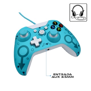 Foto 5 | Control Alámbrico Virtual Zone VZ-ONE-CAT color Azul Compatible con Xbox One