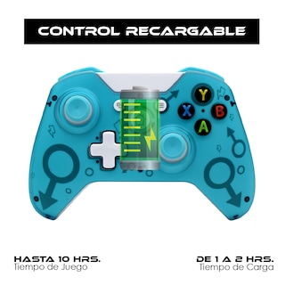 Foto 2 | Control Inalámbrico Recargable Virtual Zone VZ-ONE-CIT color Azul Compatible con Xbox One