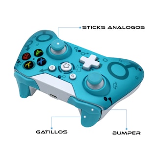 Foto 5 | Control Inalámbrico Recargable Virtual Zone VZ-ONE-CIT color Azul Compatible con Xbox One