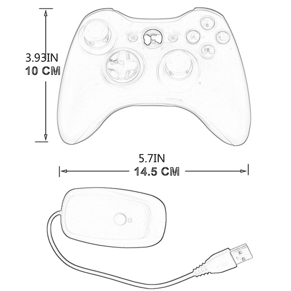 Foto 3 | Gamepad Inalámbrico Para Xbox 360 Con Receptor Para Pc - Venta Internacional.