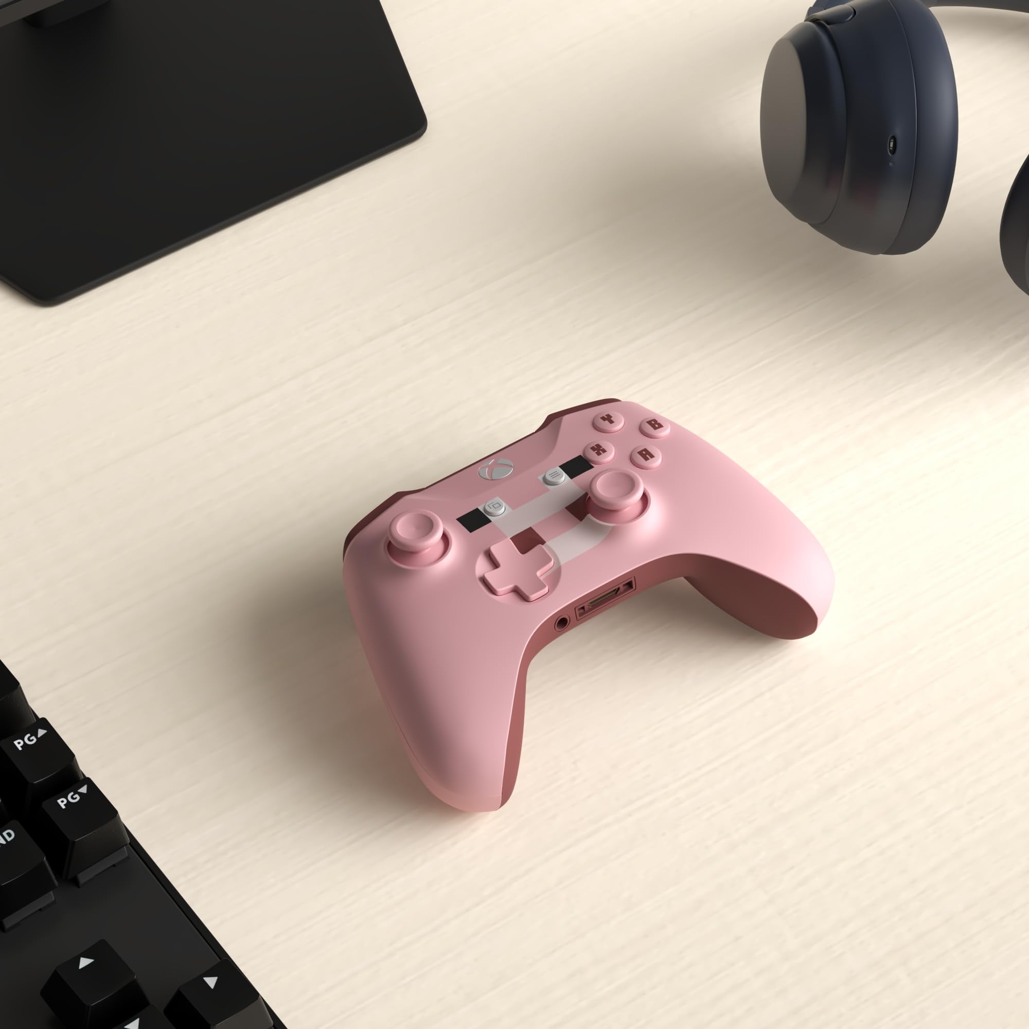 Foto 2 | Controlador Microsoft Xbox Inalámbrico Minecraft Pig Xbox One - Venta Internacional.