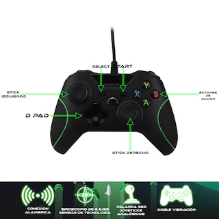Foto 3 | Control Alambrico para Xbox-one