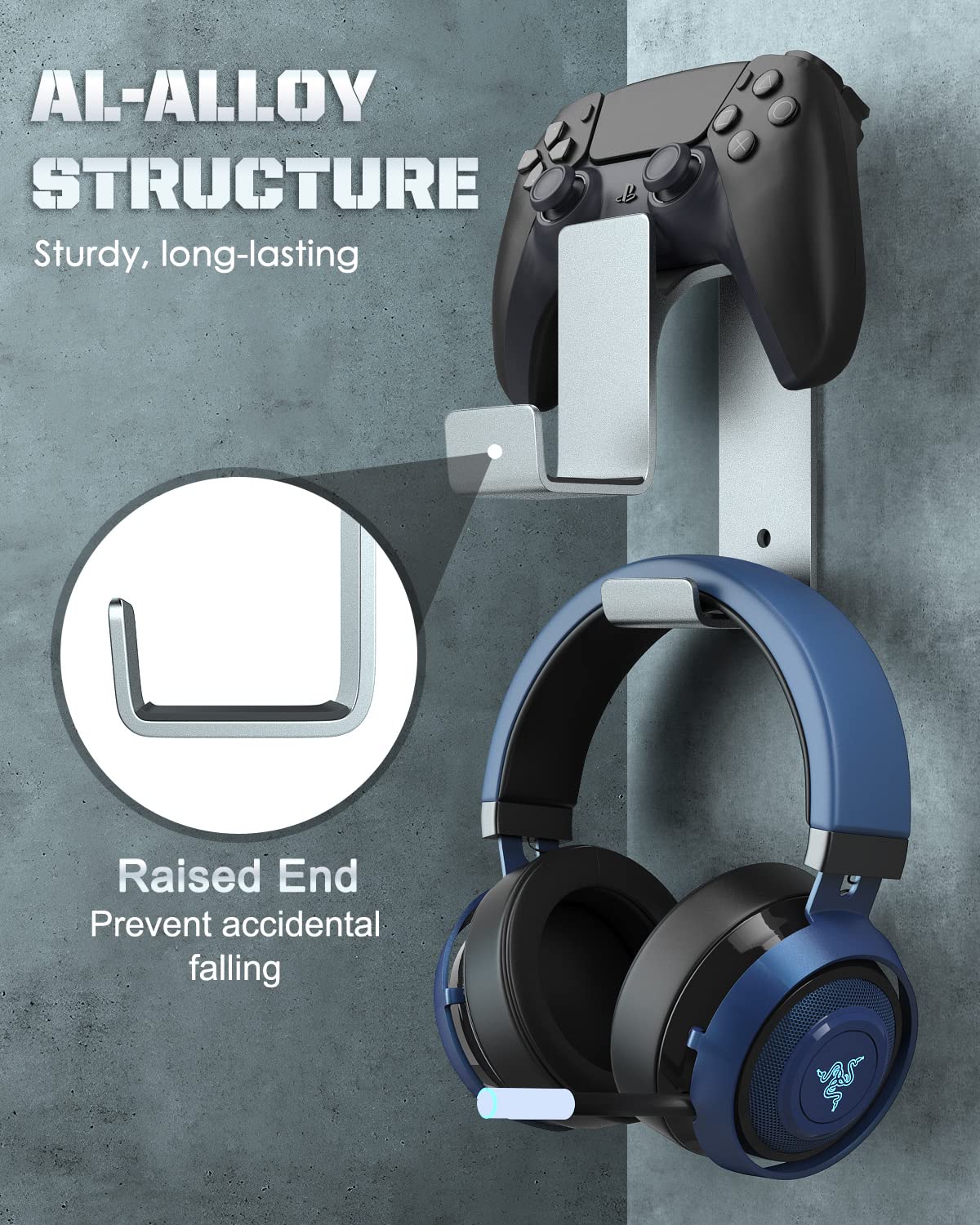 Foto 3 | Soporte Para Mando Y Auriculares Moko Para Xbox Ps Pc Switch - Venta Internacional.