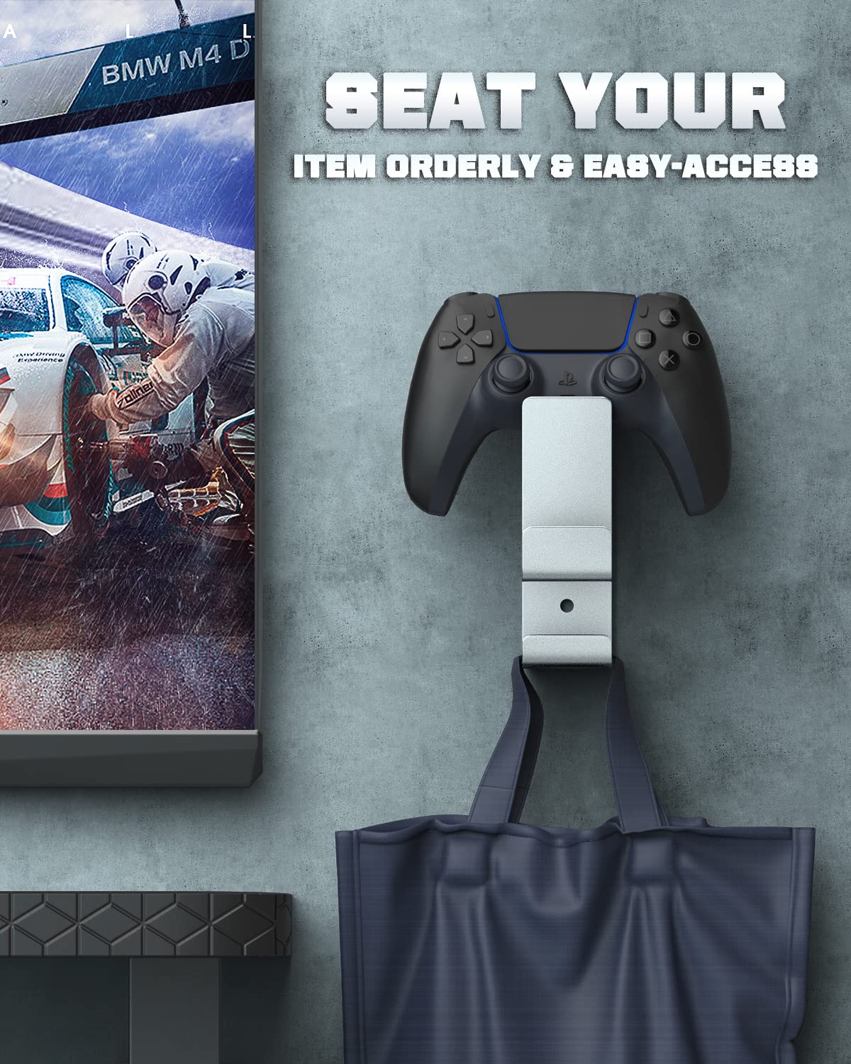 Foto 7 pulgar | Soporte Para Mando Y Auriculares Moko Para Xbox Ps Pc Switch - Venta Internacional.