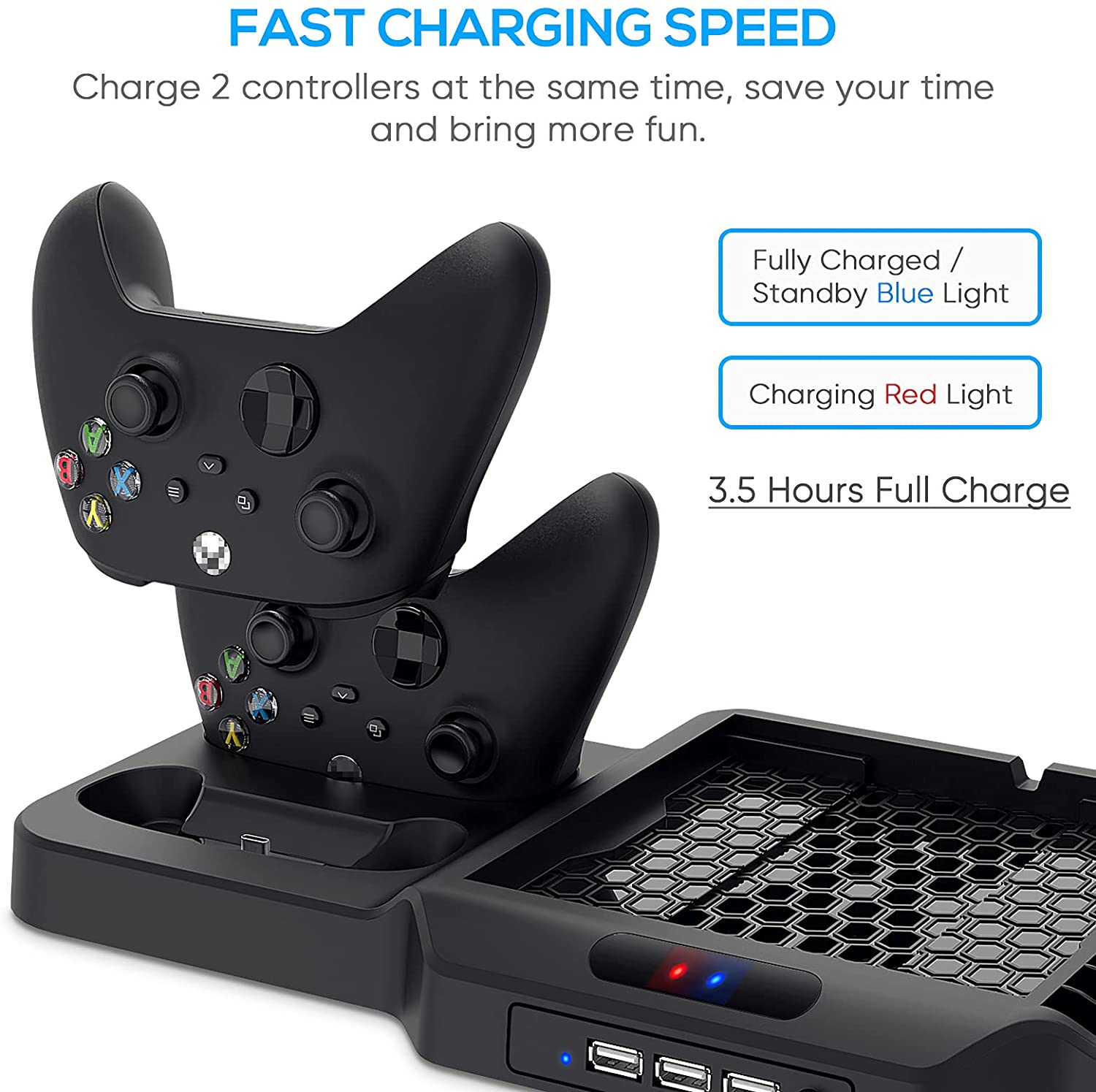 Foto 3 pulgar | Soporte Vertical Con Ventilador De Refrigeración Para Xbox Series X/s - Venta Internacional.