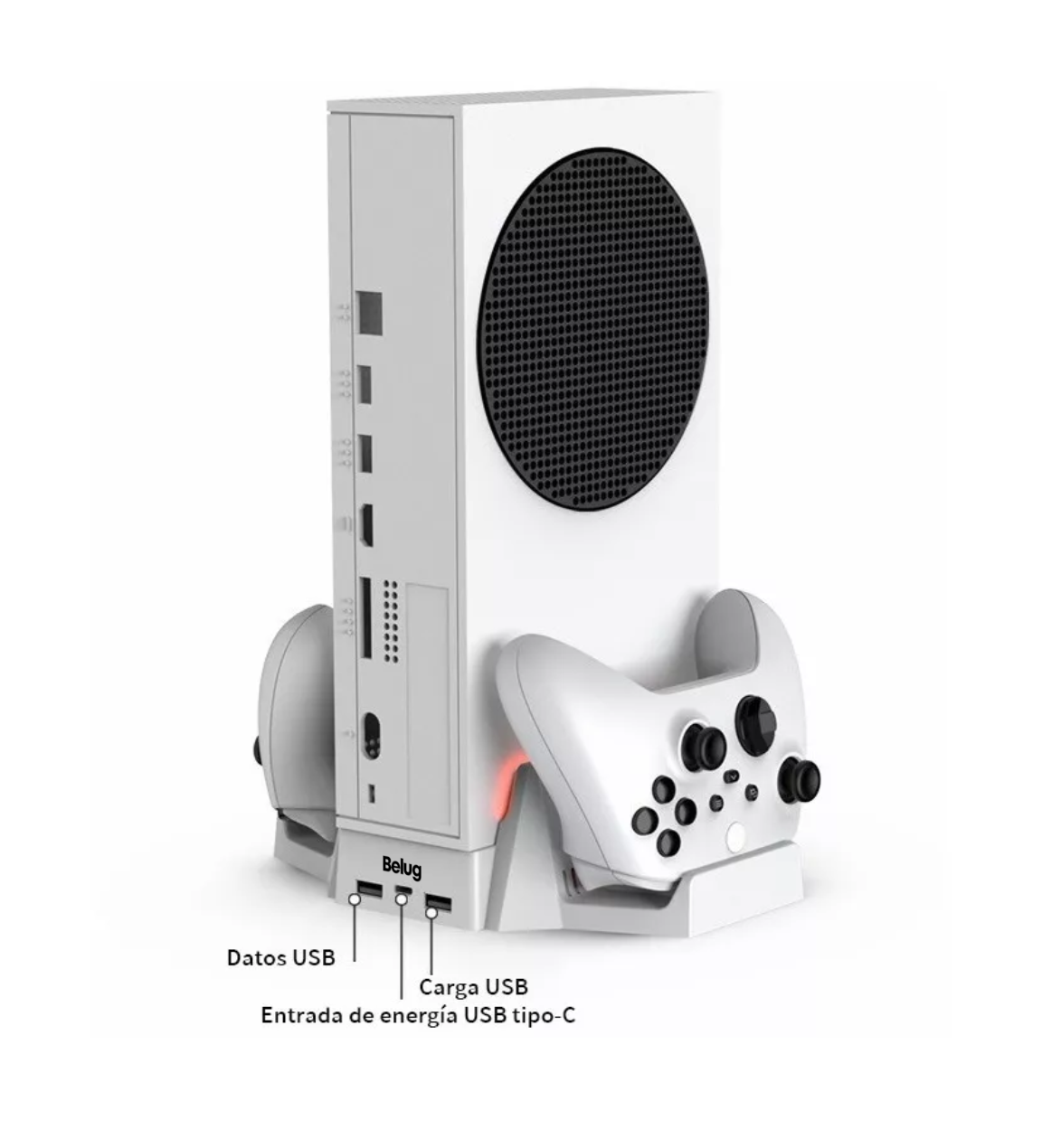Foto 5 | Base de Ventilador Belug Xbox Series S Baterías Recargables Blanco