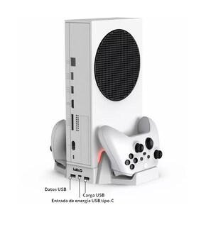 Foto 5 | Base de Ventilador Lab.g para Xbox Series S C/2 Baterías Recargables Blanco