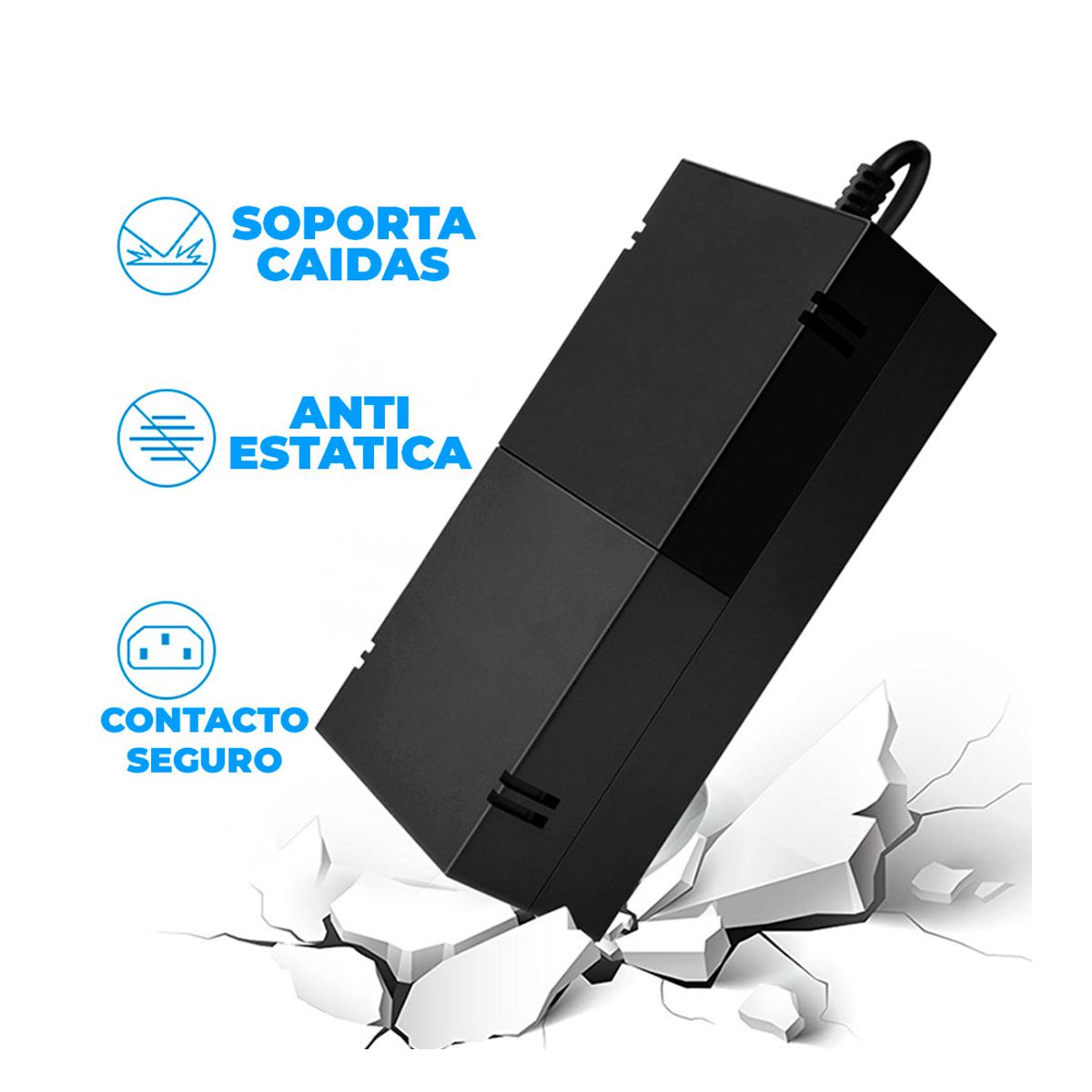 Foto 5 | Cargador Fuente De Poder Compatible Con Xbox One Elegate Negro