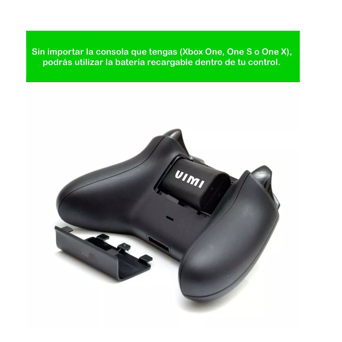 Foto 4 pulgar | Pila Recarga Y Cable 2.7m Para Control Xbox One Eo Safe Imports Esi-13013 Negro