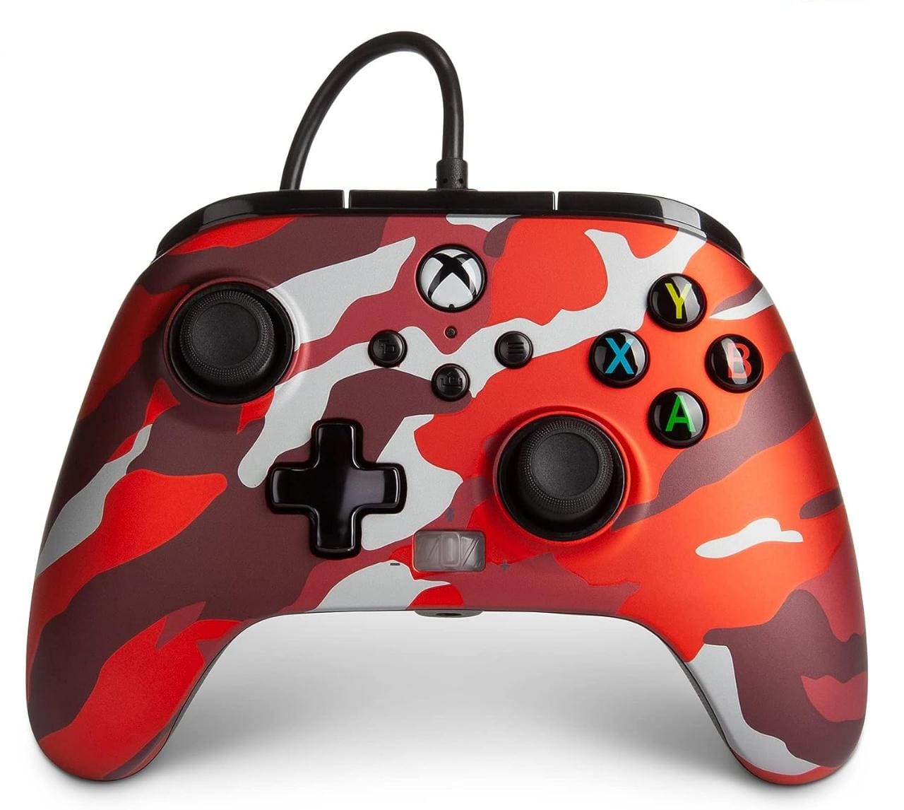 Control Alámbrico Power A  Metallic Red Camo Xbox Series