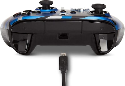 Foto 3 | Control Alámbrico Power A Metallic Blue Camo Xbox Series