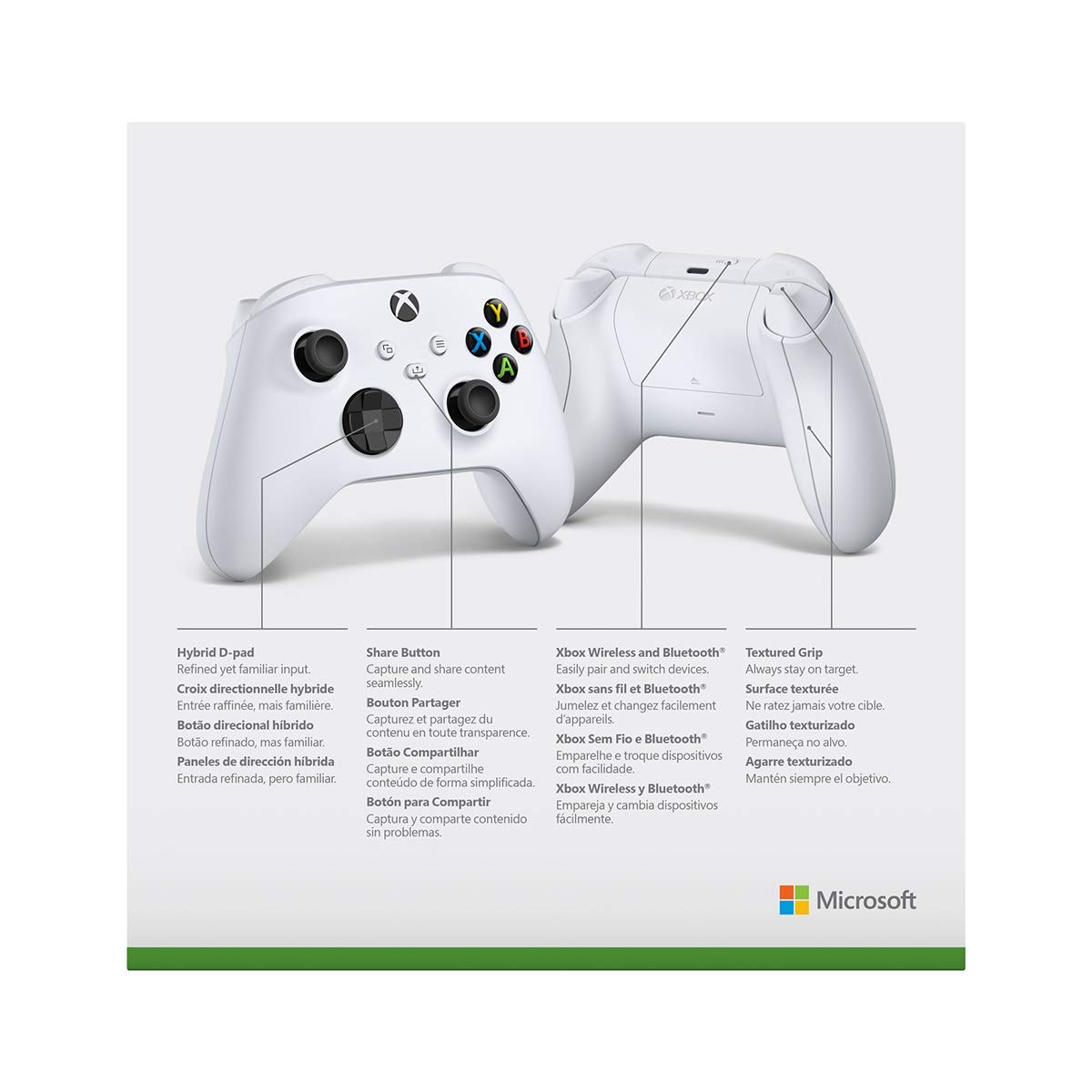 Foto 5 pulgar | Controlador Inalámbrico Xbox Series S/X Robot White + Game Pass - Venta Internacional