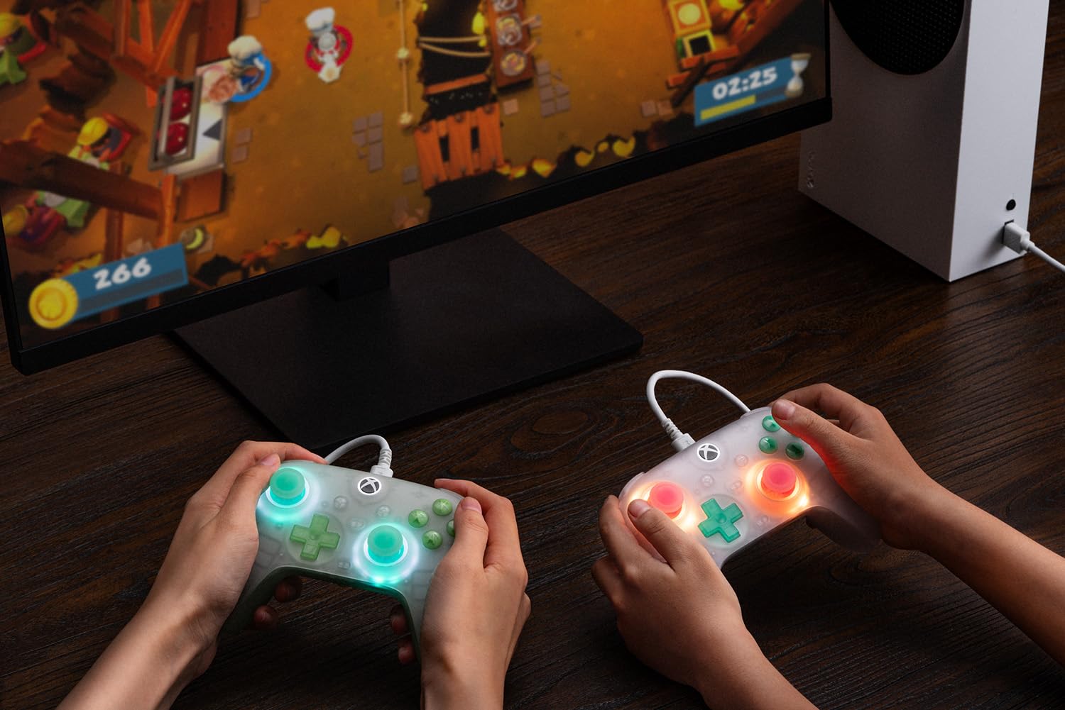 Foto 8 pulgar | Controlador 8Bitdo Ultimate Mini con Cable Blanco Translúcido para Xbox - Venta Internacional