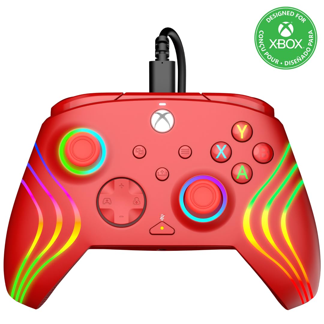 Foto 2 pulgar | Controlador Pdp Gaming Afterglow Wave Con Cable Para Xbox Series X|s, Rojo - Venta Internacional.