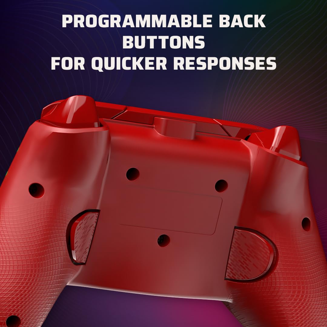 Foto 6 pulgar | Controlador Pdp Gaming Afterglow Wave Con Cable Para Xbox Series X|s, Rojo - Venta Internacional.