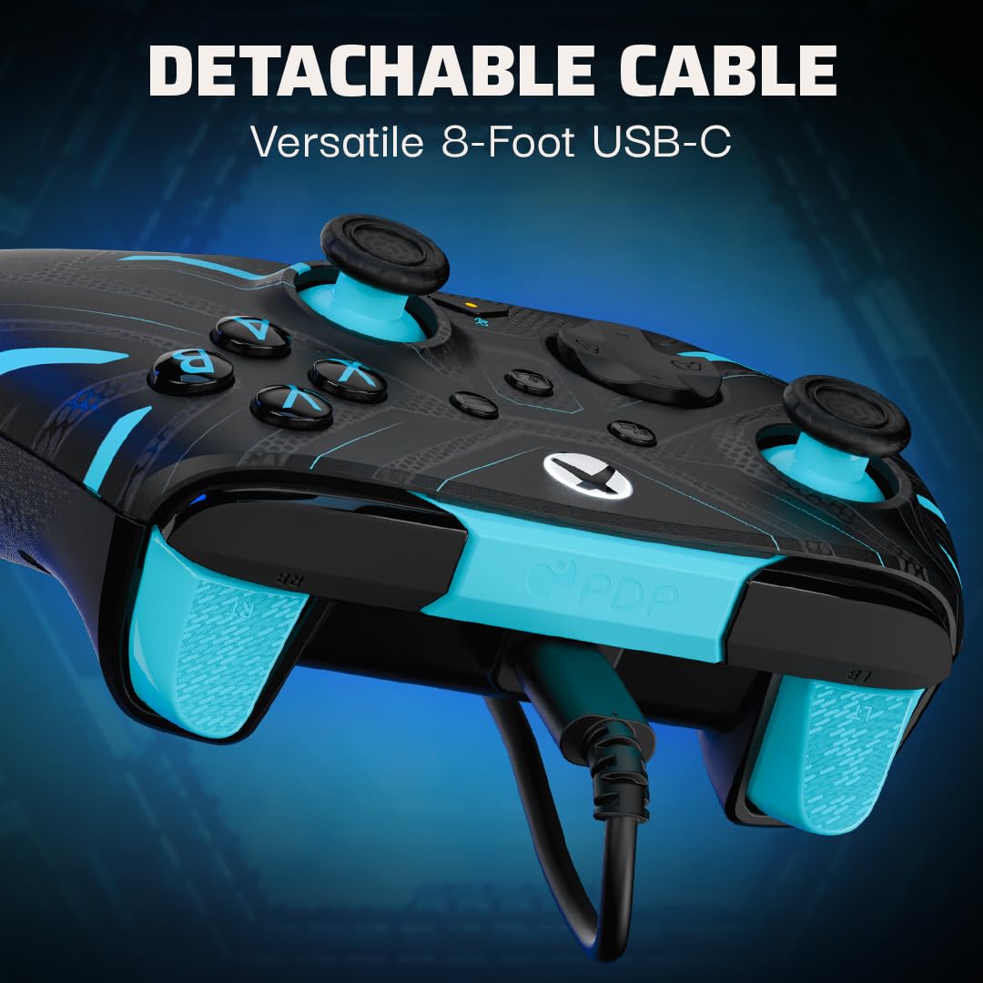Foto 7 pulgar | Controlador Con Cable Mejorado Gamepad Pdp Gaming Rematch Glow - Venta Internacional.