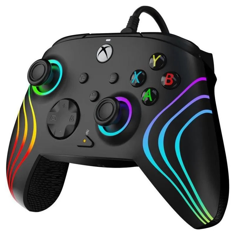 Foto 4 pulgar | Control Alámbrico Pdp Afterglow Wave Black Xbox one x/s